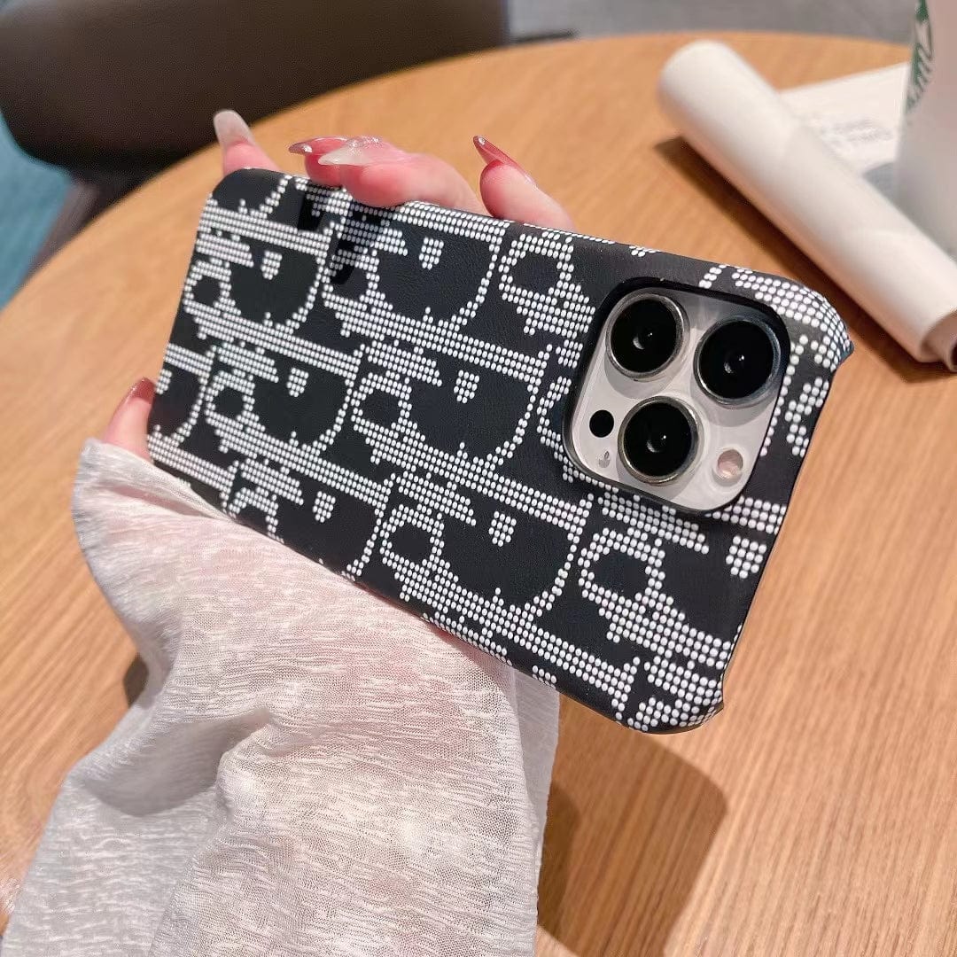 HypedEffects Black And White Dior Phone Cases for iPhone 17 Pro Max