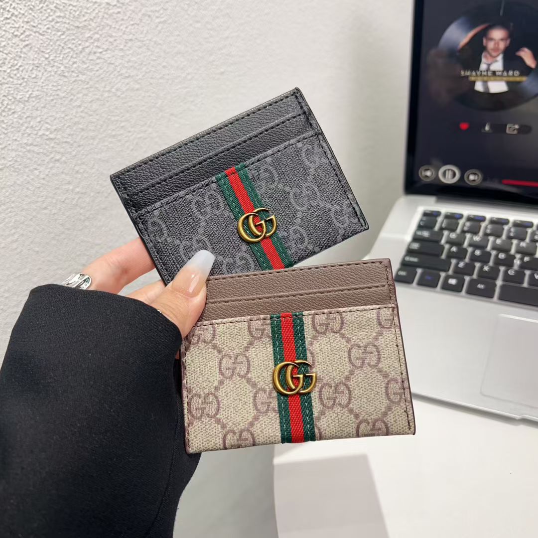 gucci gucci Canvas Wallet Card Holder