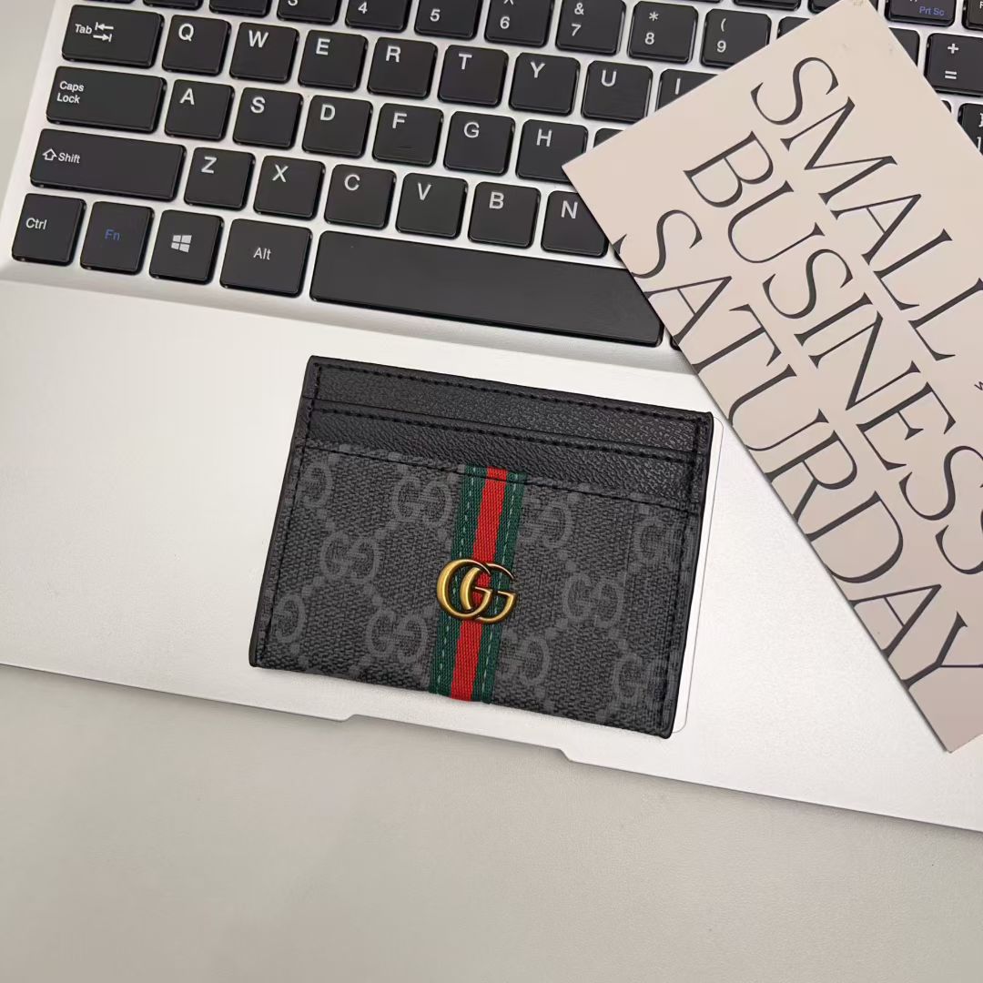 gucci gucci Canvas Wallet Card Holder