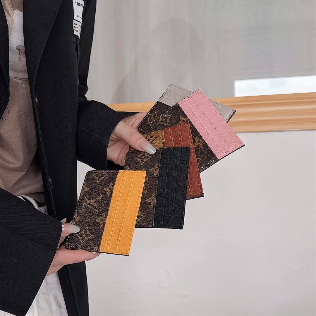Monogram Slim Card Holder Wallet
