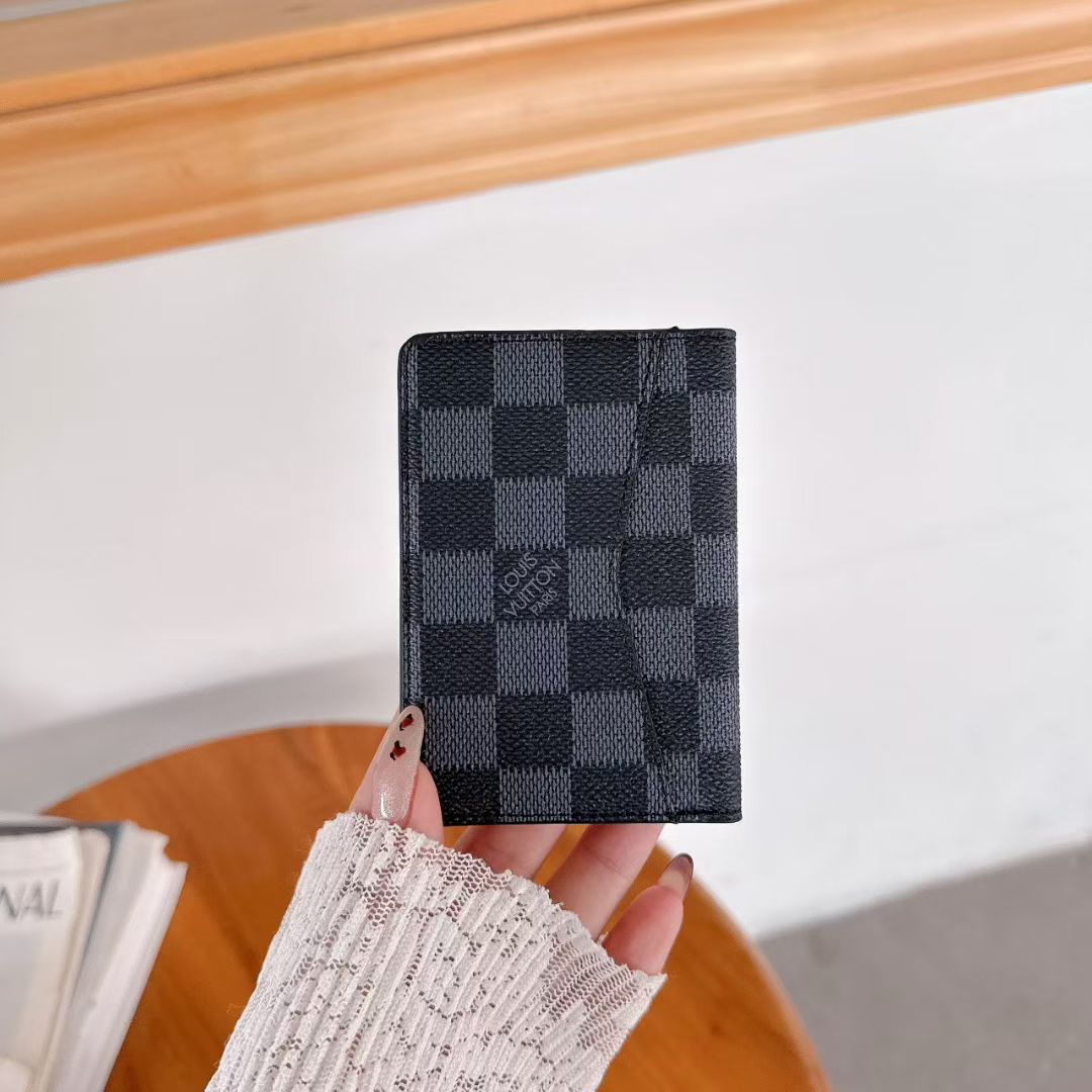 louis vuitton and gucci Slim Card Holder Wallet Luxury Designer Card Case Available in Multiple Styles