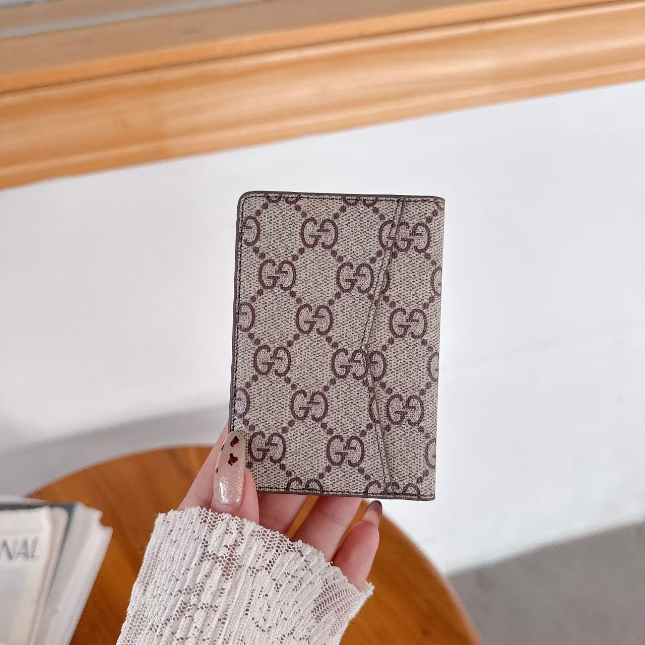 louis vuitton and gucci Slim Card Holder Wallet Luxury Designer Card Case Available in Multiple Styles