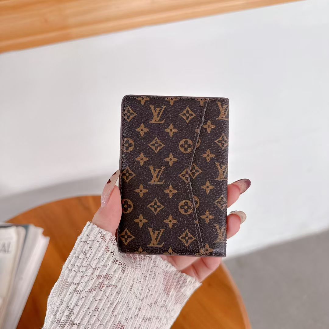 louis vuitton and gucci Slim Card Holder Wallet Luxury Designer Card Case Available in Multiple Styles