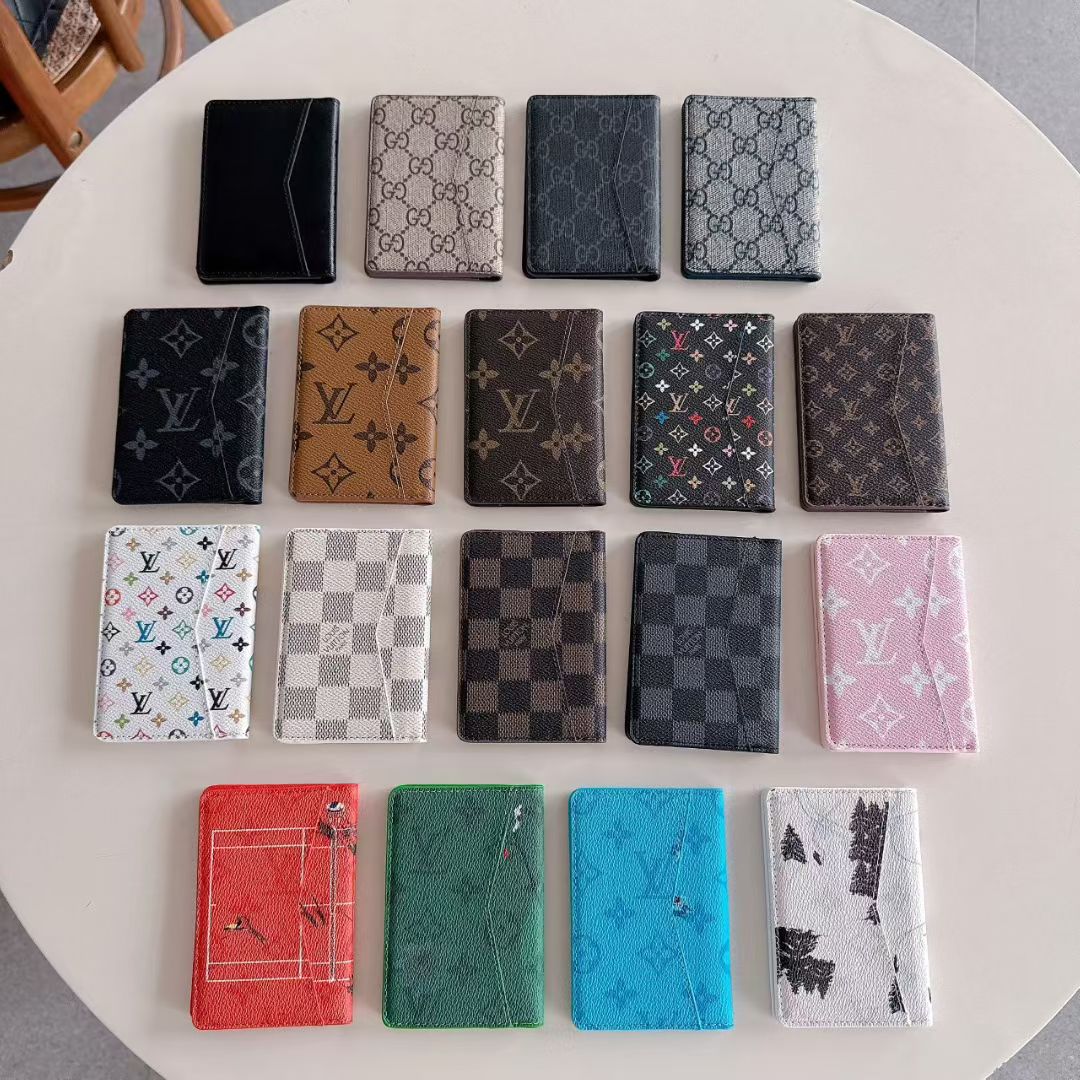 louis vuitton and gucci Slim Card Holder Wallet Luxury Designer Card Case Available in Multiple Styles