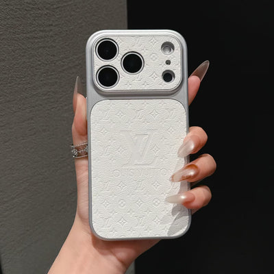 louis vuitton Inspired Leather Phone Case for iPhone 14 to iPhone 17 Pro Max
