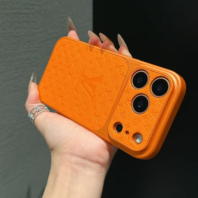 louis vuitton Inspired Leather Phone Case for iPhone 14 to iPhone 17 Pro Max