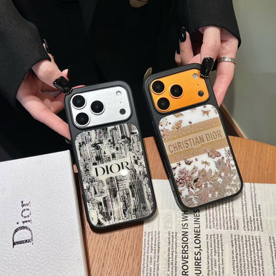 Christian Dior Inspired Luxury Phone Case for iPhone 14 to iPhone 17 Pro Max