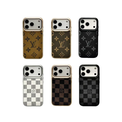 louis vuitton Iconic Monogram and Damier Case Luxury Edition for iPhone 14 to 17 Pro Max