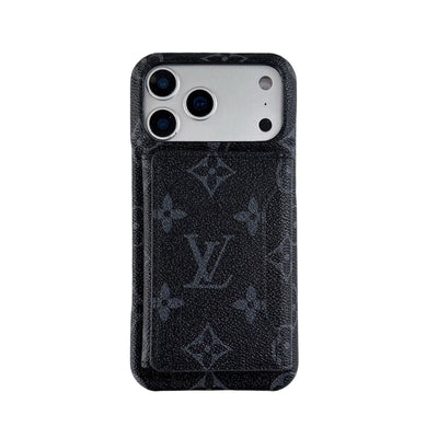 louis vuitton Iconic Monogram Card Holder Case for iPhone 13 to 17 Pro Max