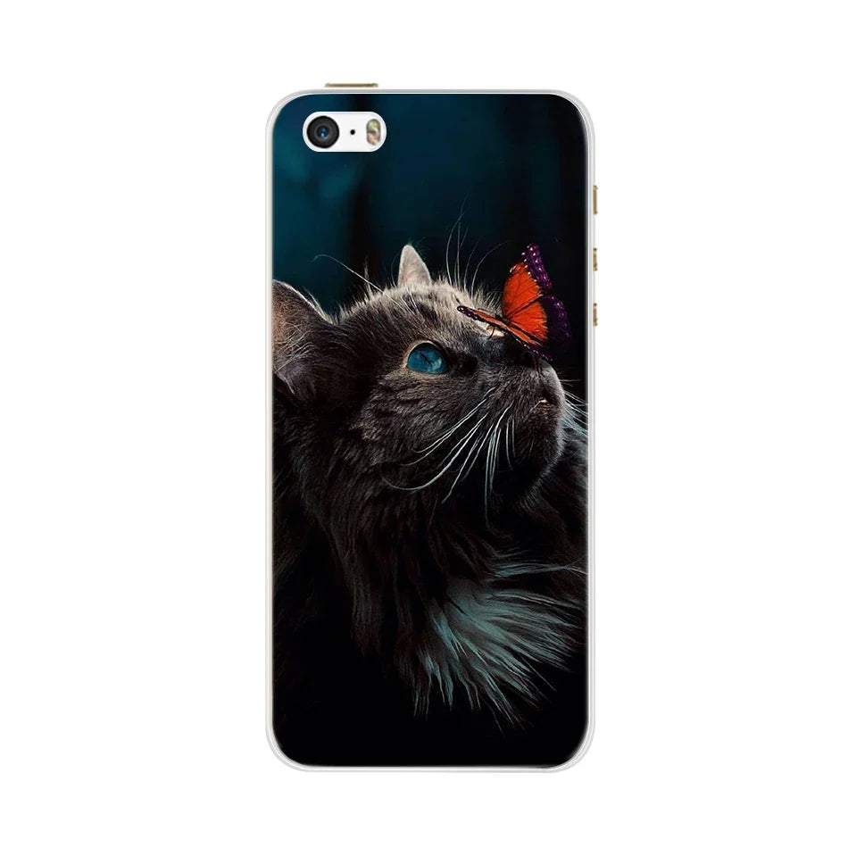 For iPhone 5 5S SE iPhone5s Case for iPhone 5S Case Silicone Cute Case for iphone SE Cover bumper for iphone 5 S 5se Phone cases