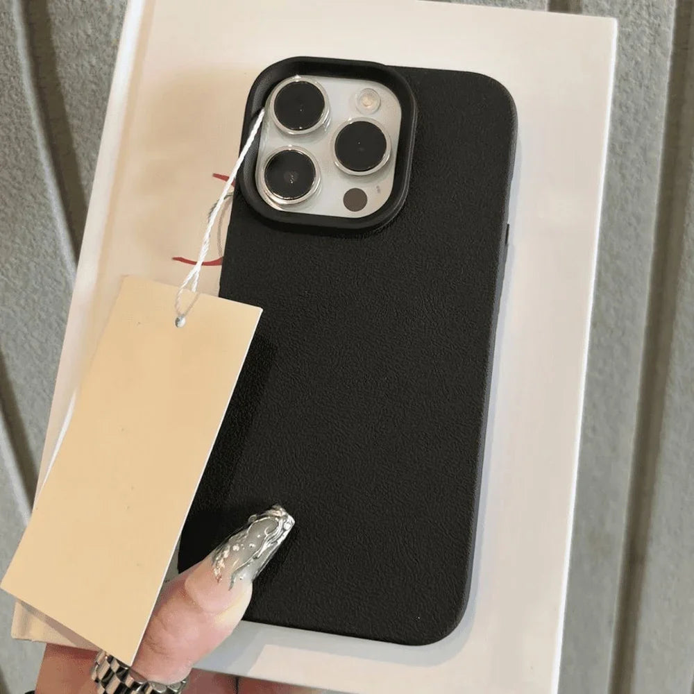 Leather TPU Phone Case For iPhone 17 Pro Max 16 13 11 15 14 Plus 12 17 Air 17Promax 16promax Shockproof Soft Funda Cover Coque