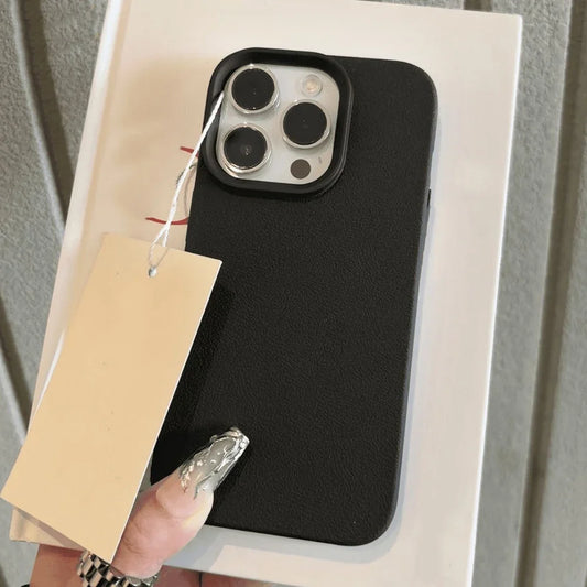 Leather TPU Phone Case For iPhone 17 Pro Max 16 13 11 15 14 Plus 12 17 Air 17Promax 16promax Shockproof Soft Funda Cover Coque