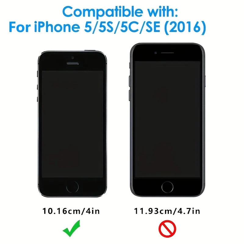 4-Pack Tempered Glass for iPhone SE 2016, iPhone 5S, iPhone 5, iPhone 5C Screen Protector, Bubble Free, 9H Hardness
