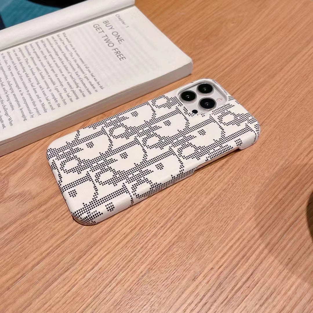 HypedEffects Black And White Dior Phone Cases for iPhone 17 Pro Max