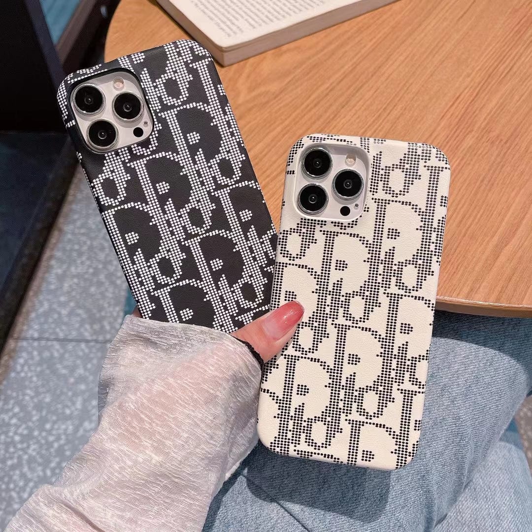 HypedEffects Black And White Dior Phone Cases for iPhone 17 Pro Max
