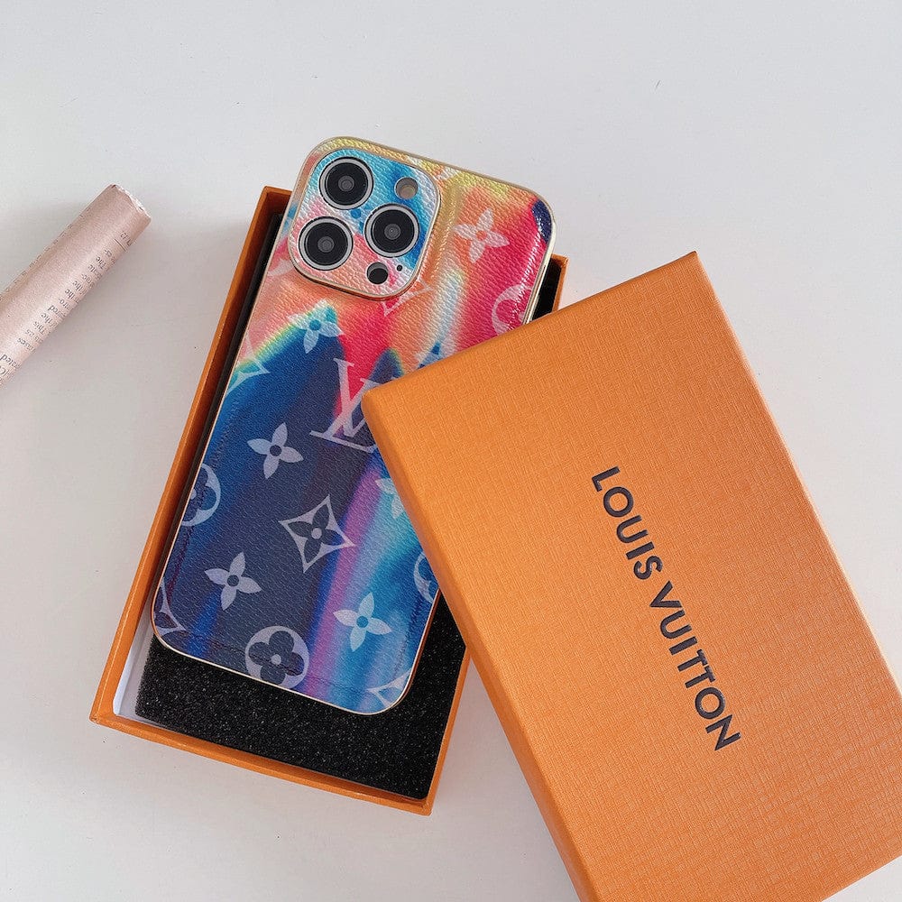 HypedEffects Bleach Rainbow louis vuitton Cases for iPhone 11, 12, 13, and 14 Pro Max