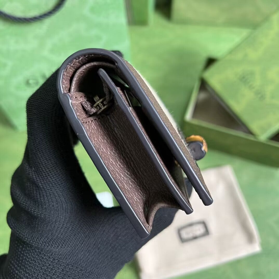 HypedEffects Brown gucci Leather Wallet