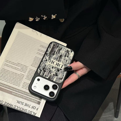HypedEffects Christian Dior Inspired Luxury Phone Case for iPhone 14 to iPhone 17 Pro Max