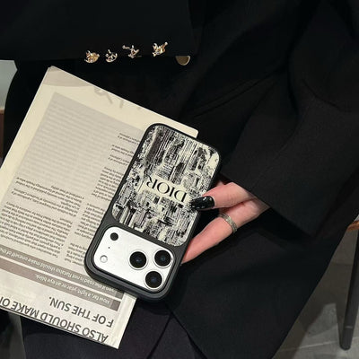 HypedEffects Christian Dior Inspired Luxury Phone Case for iPhone 14 to iPhone 17 Pro Max