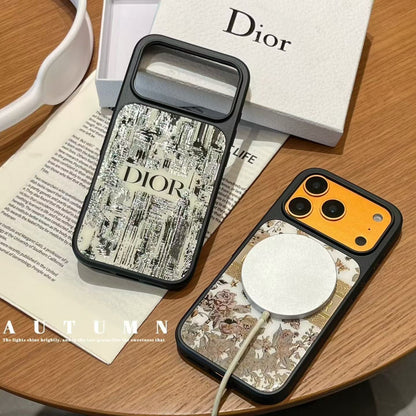 HypedEffects Christian Dior Inspired Luxury Phone Case for iPhone 14 to iPhone 17 Pro Max