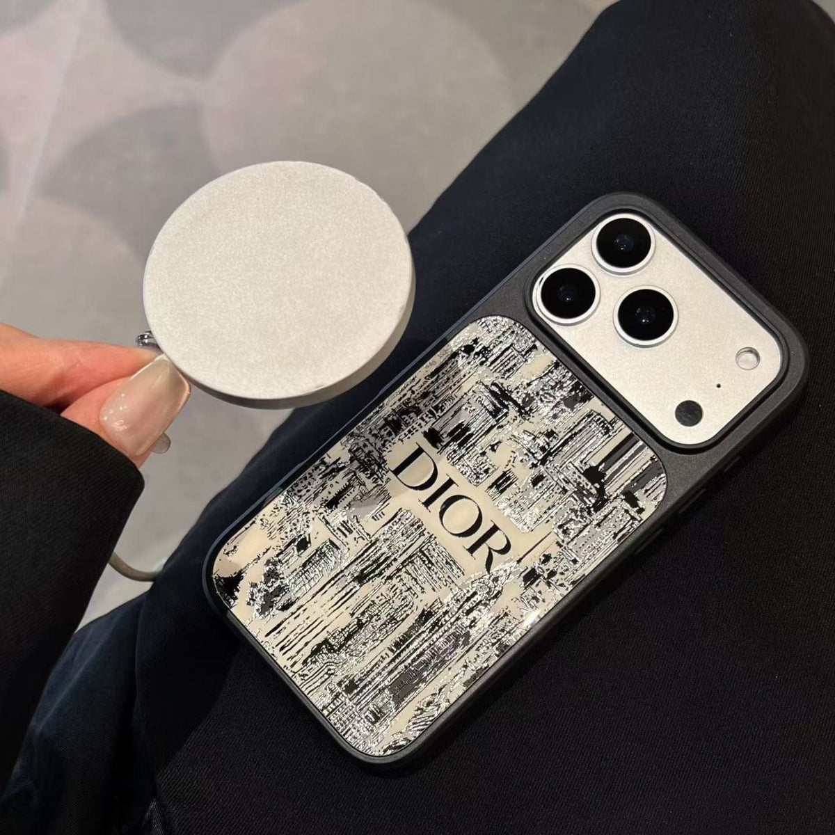 HypedEffects Christian Dior Inspired Luxury Phone Case for iPhone 14 to iPhone 17 Pro Max
