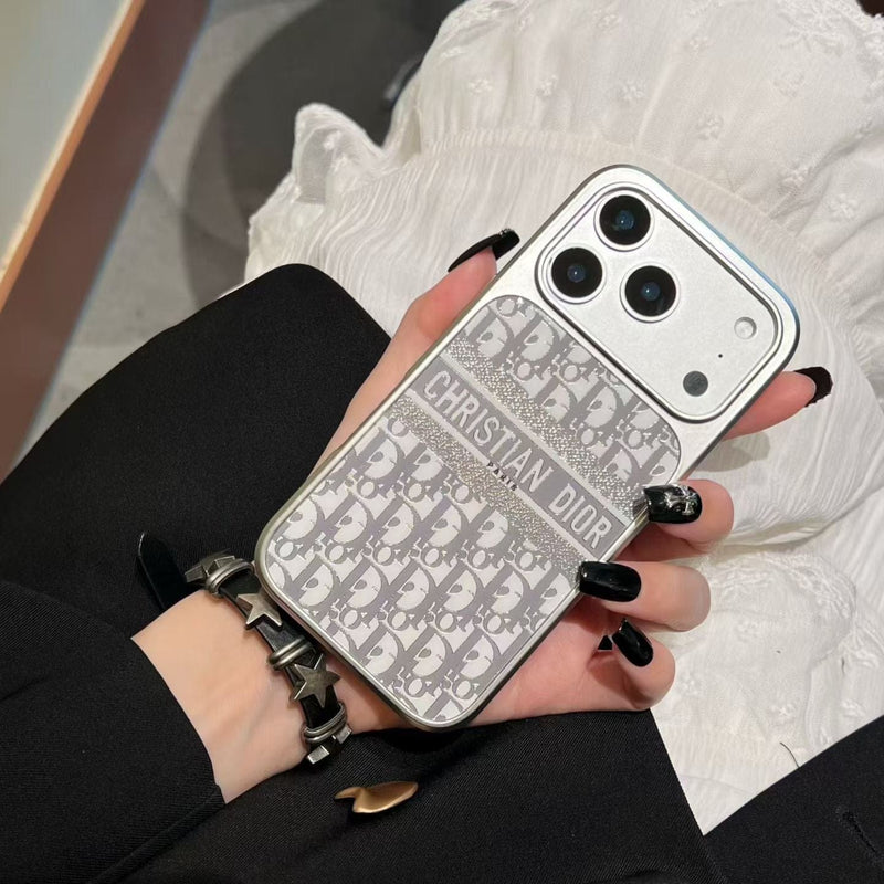 HypedEffects Christian Dior Inspired Luxury Phone Case for iPhone 14 to iPhone 17 Pro Max