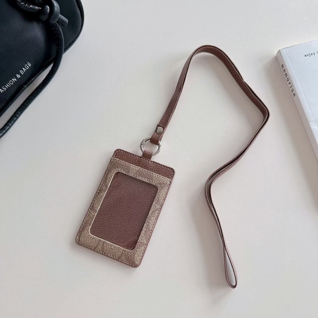 HypedEffects Coach Monogram Lanyard Cardholder – Slim ID Badge Holder