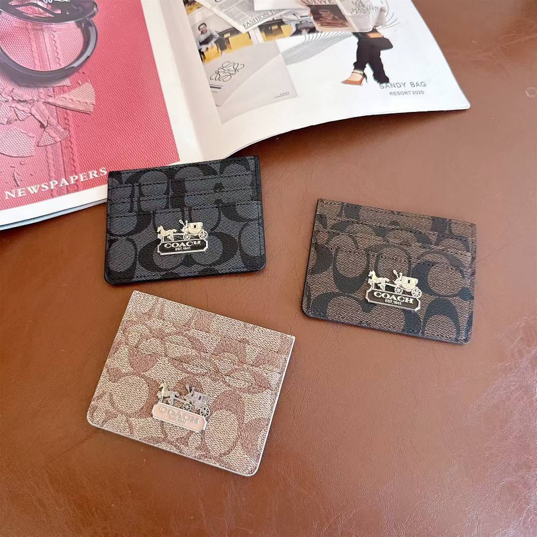 HypedEffects Coach Signature Canvas Wallet Card Holder