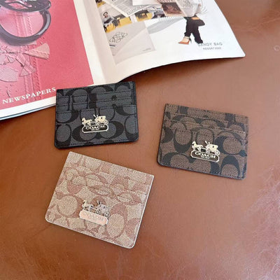 HypedEffects Coach Signature Canvas Wallet Card Holder