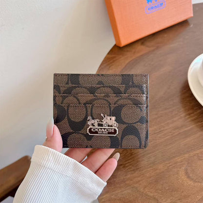 HypedEffects Coach Signature Canvas Wallet Card Holder