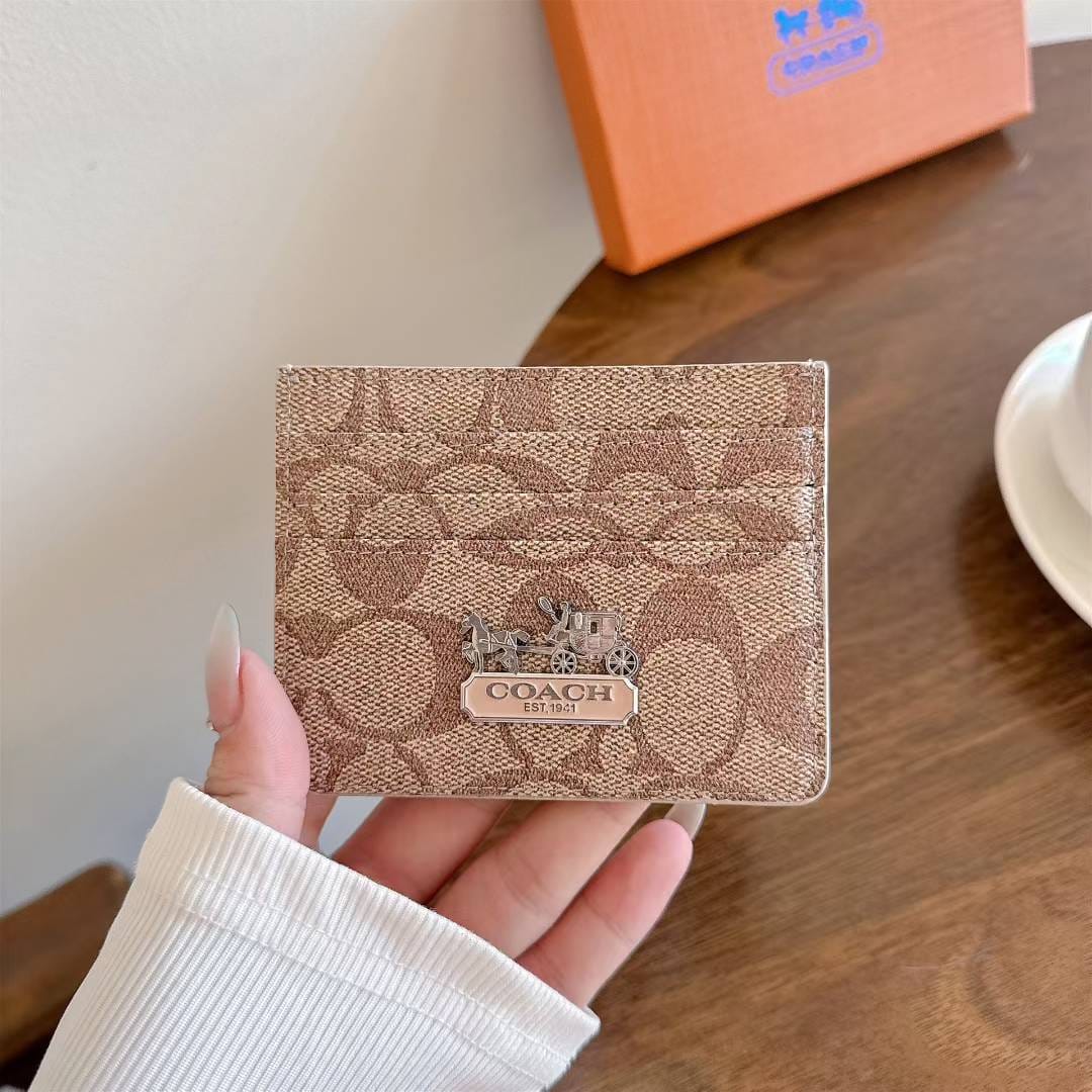HypedEffects Coach Signature Canvas Wallet Card Holder