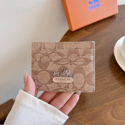 HypedEffects Coach Signature Canvas Wallet Card Holder