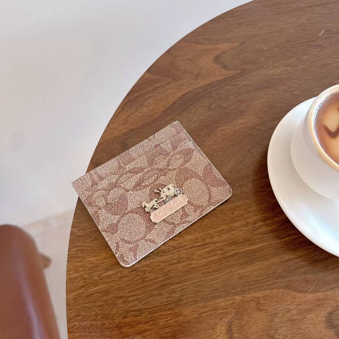 HypedEffects Coach Signature Canvas Wallet Card Holder