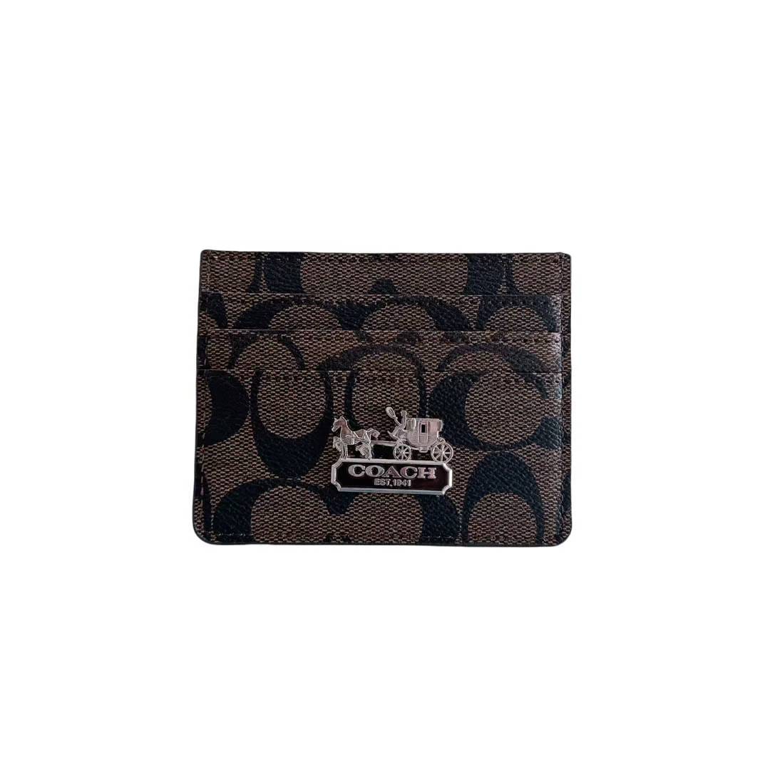 HypedEffects Coach Signature Canvas Wallet Card Holder