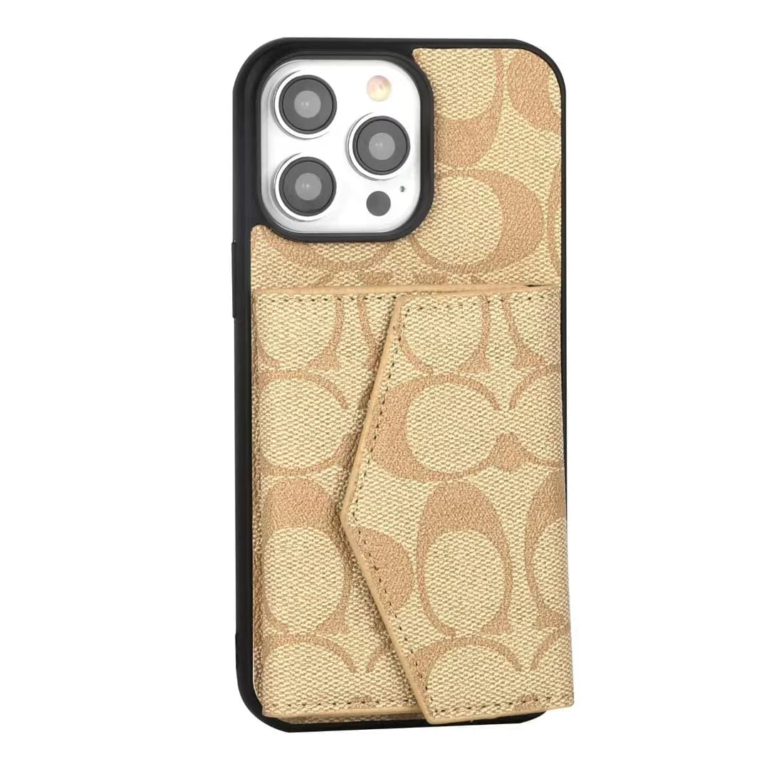 HypedEffects Coach Signature iPhone Case with Card Holder – Available for iPhone 13 to iPhone 17