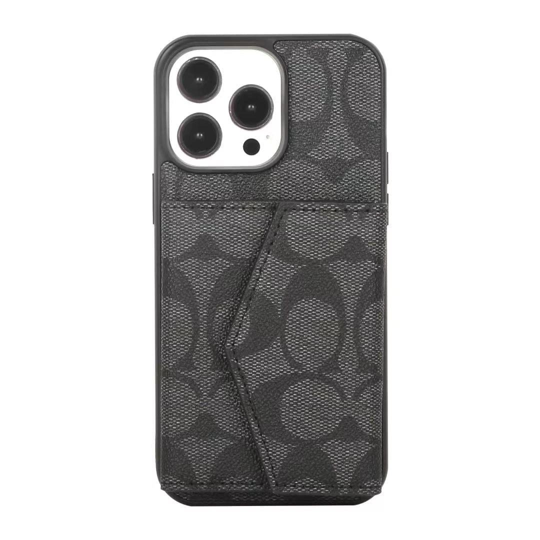 HypedEffects Coach Signature iPhone Case with Card Holder – Available for iPhone 13 to iPhone 17