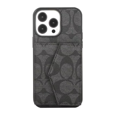 HypedEffects Coach Signature iPhone Case with Card Holder – Available for iPhone 13 to iPhone 17