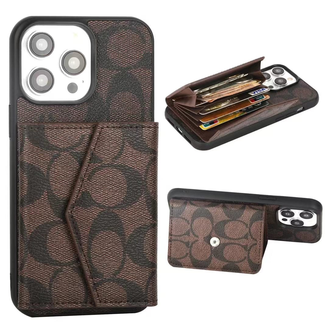 HypedEffects Coach Signature iPhone Case with Card Holder ¨C Available for iPhone 13 to iPhone 17