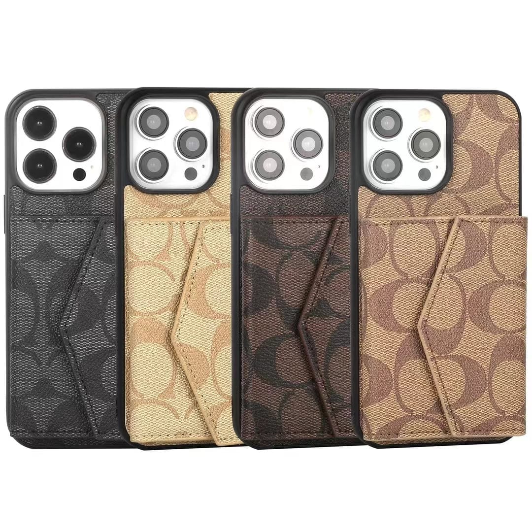 HypedEffects Coach Signature iPhone Case with Card Holder – Available for iPhone 13 to iPhone 17