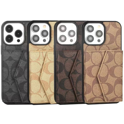 HypedEffects Coach Signature iPhone Case with Card Holder – Available for iPhone 13 to iPhone 17