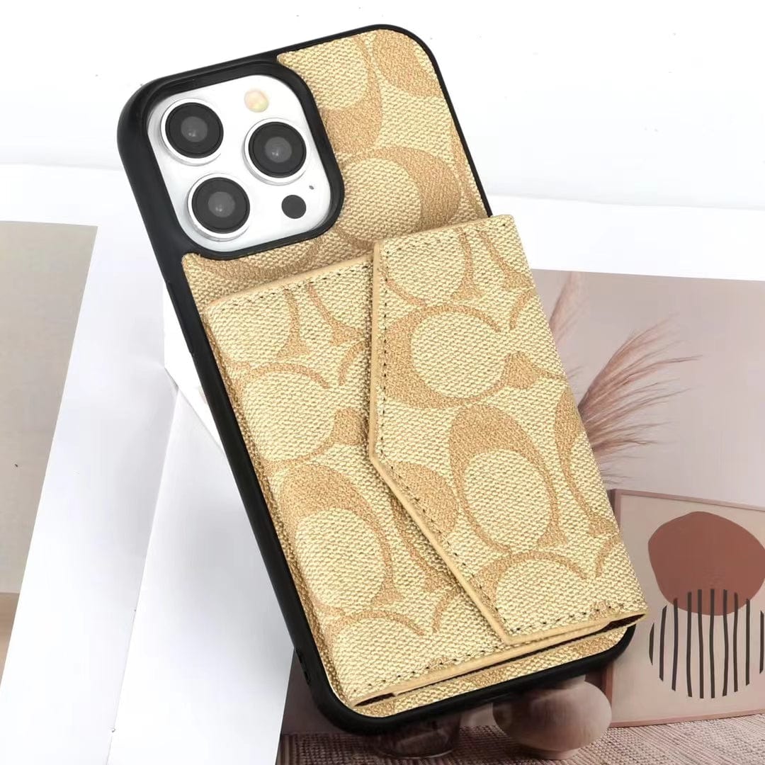 HypedEffects Coach Signature iPhone Case with Card Holder – Available for iPhone 13 to iPhone 17