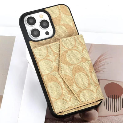 HypedEffects Coach Signature iPhone Case with Card Holder – Available for iPhone 13 to iPhone 17