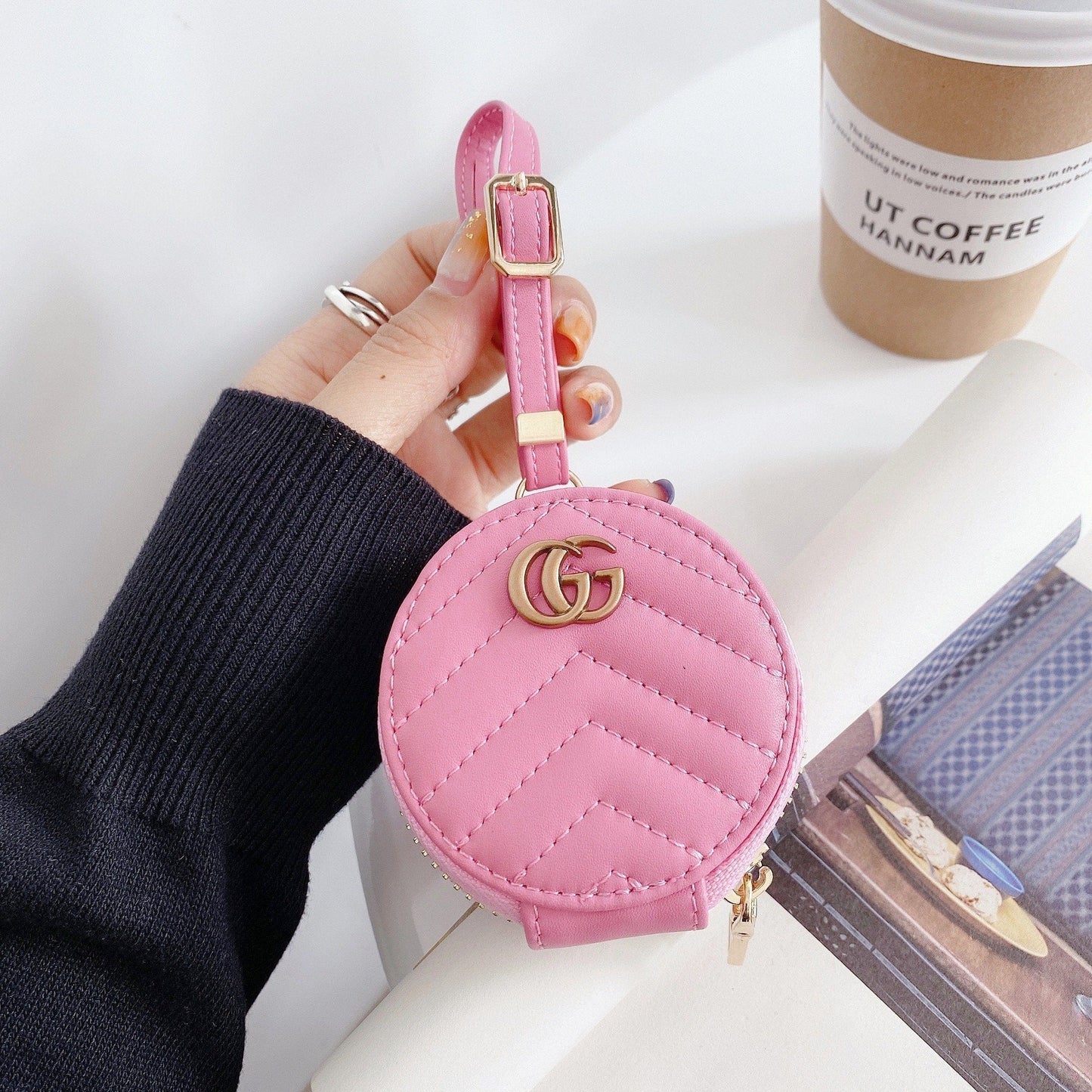 HypedEffects Colorful louis vuitton And gucci Airpods Pro Leather Bag
