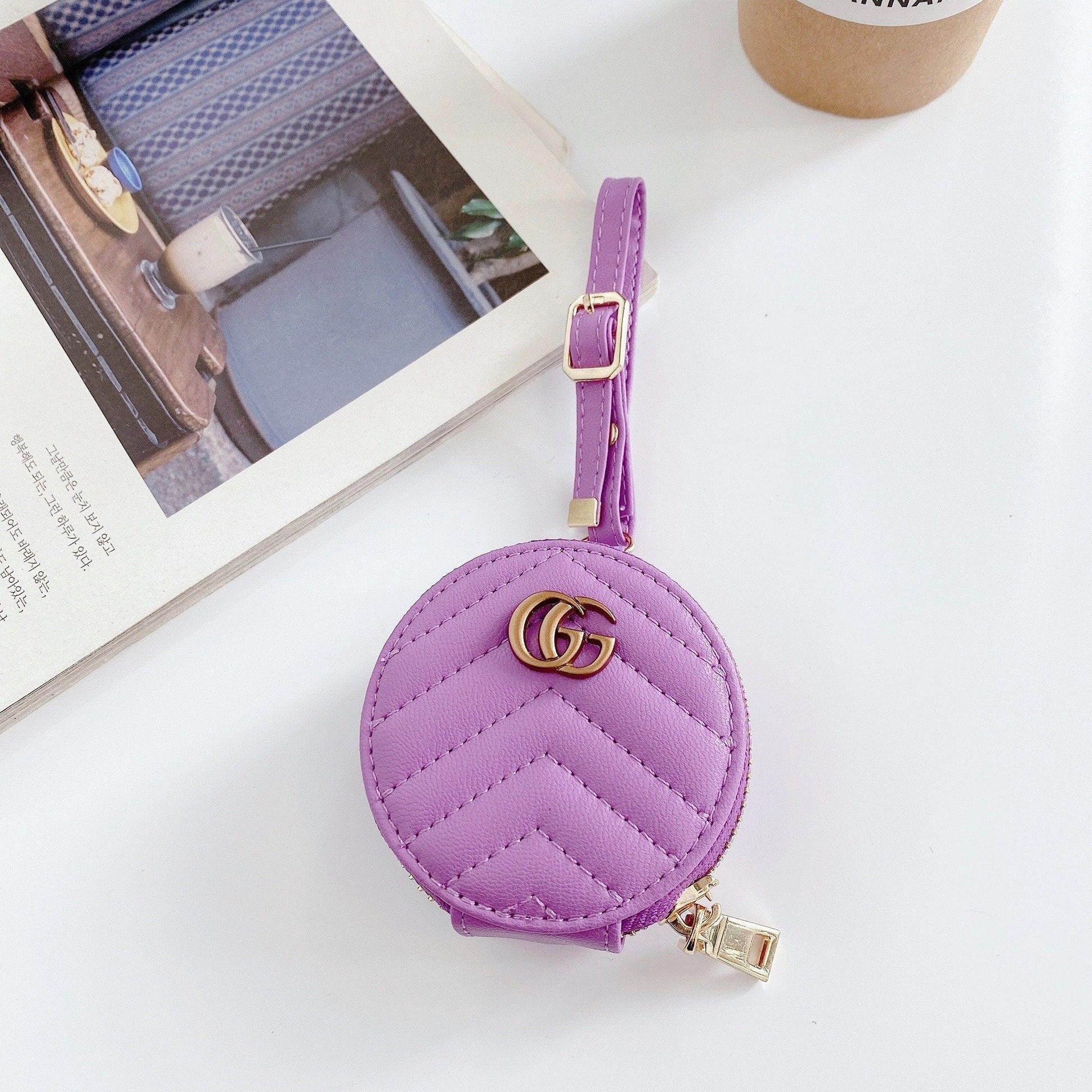 HypedEffects Colorful louis vuitton And gucci Airpods Pro Leather Bag