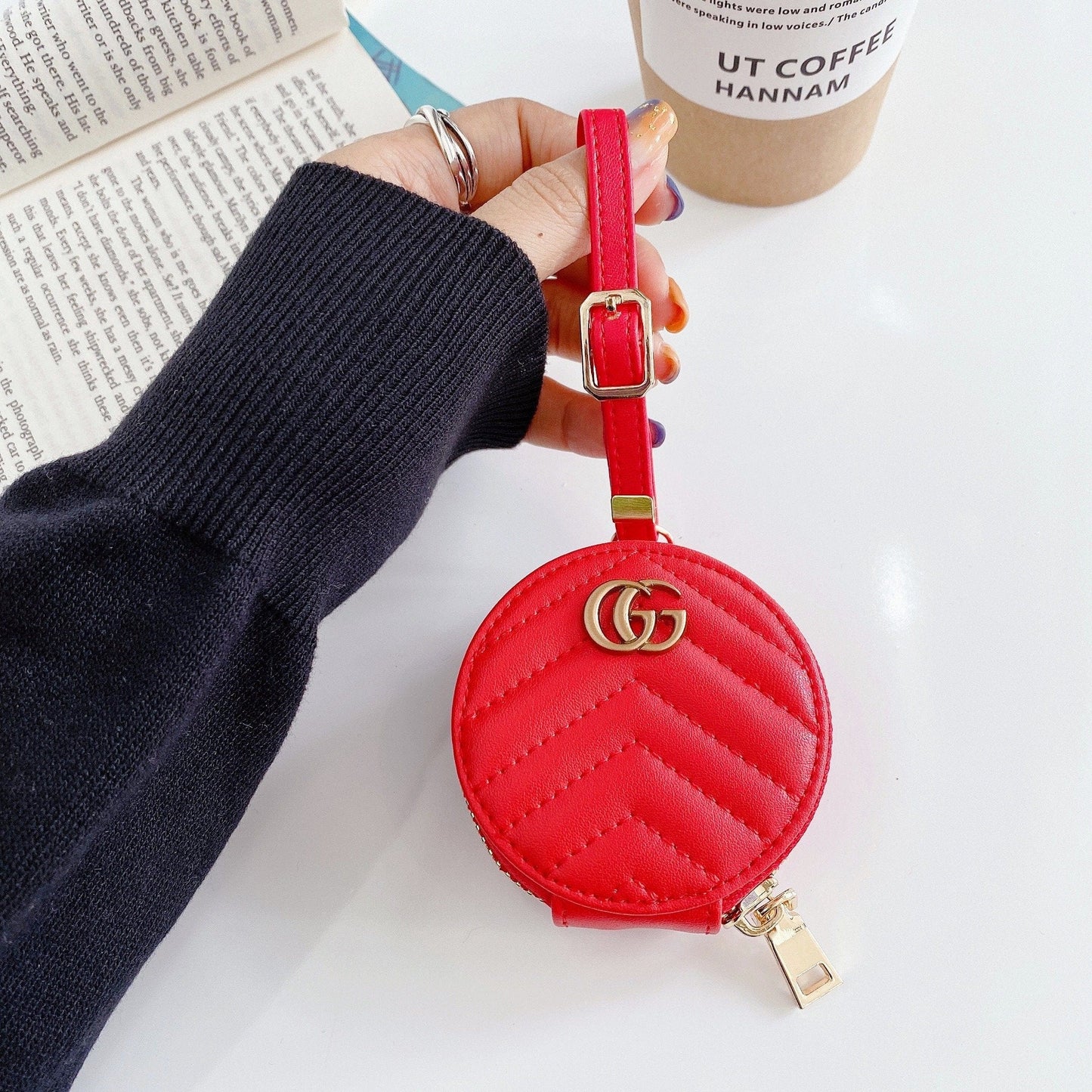 HypedEffects Colorful louis vuitton And gucci Airpods Pro Leather Bag