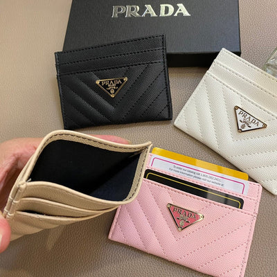 HypedEffects Colorful Prada Leather Card Holders Wallet