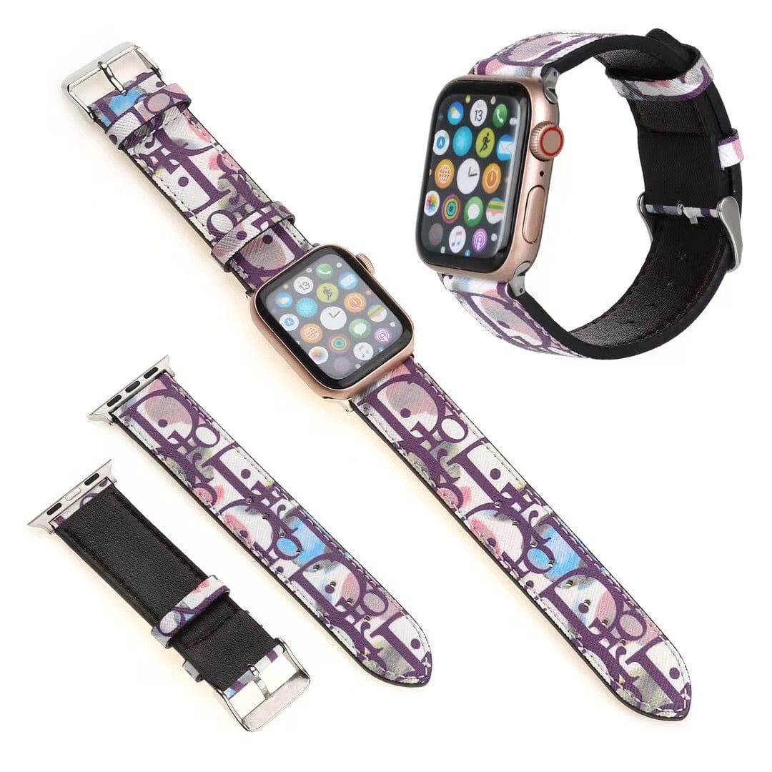 HypedEffects Designer Exotic Leather Dior Watch Band 38/40/41/42/44/45/49 mm