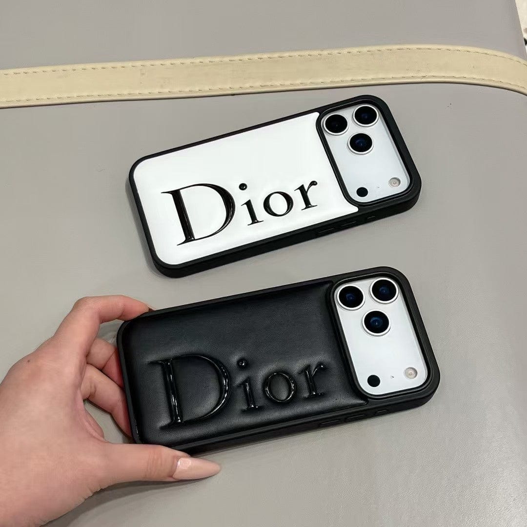 HypedEffects Dior Signature Minimalist Luxury Case for iPhone 13 to 17 Pro Max