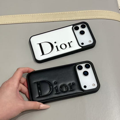 HypedEffects Dior Signature Minimalist Luxury Case for iPhone 13 to 17 Pro Max