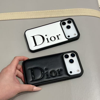 HypedEffects Dior Signature Minimalist Luxury Case for iPhone 13 to 17 Pro Max
